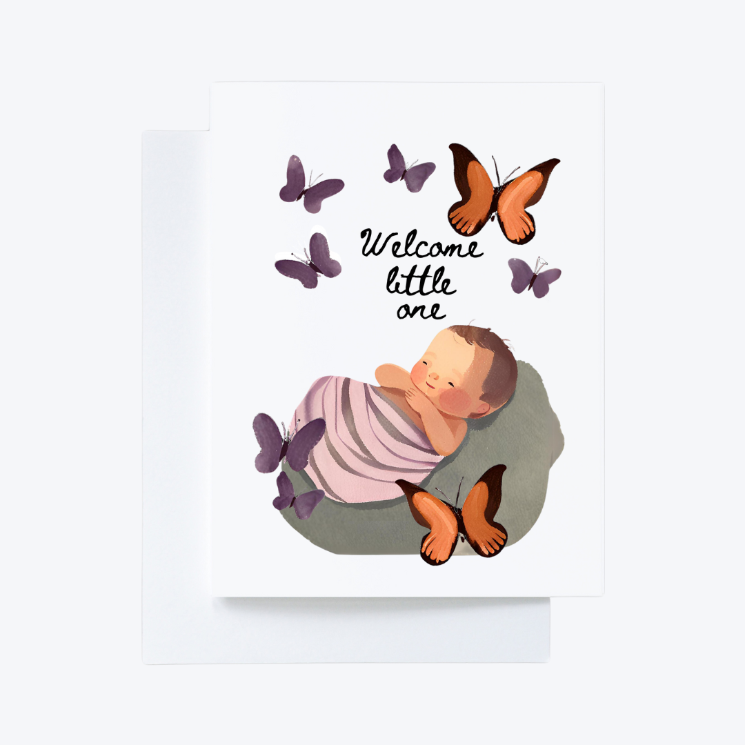 “Welcome Little One” New Baby Card