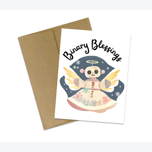 20 “Binary Blessings” Christmas Cards