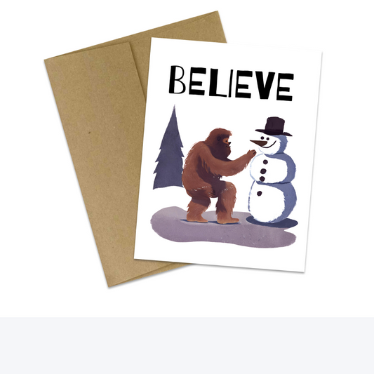 20 Bigfoot Christmas Cards