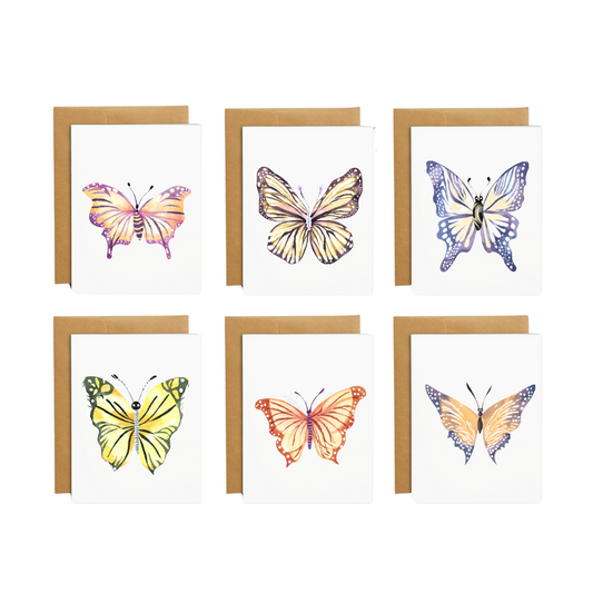 Set of 24 Any Occasion Butterfly Cards